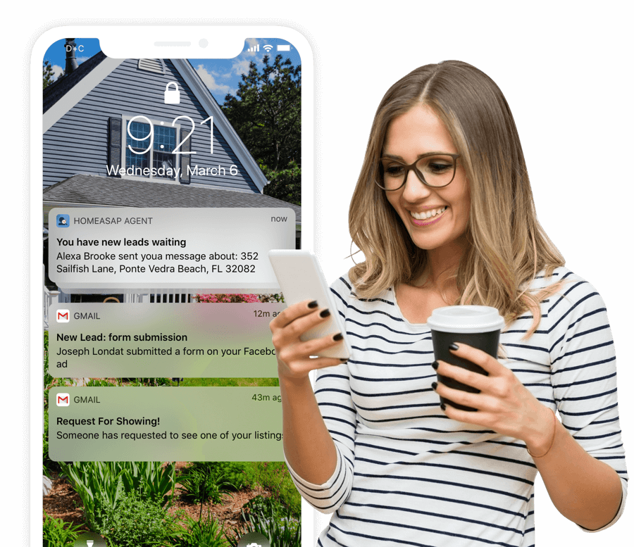 New Lead Notifications from the Free Home ASAP Agent app will make connecting with leads quick and easy.